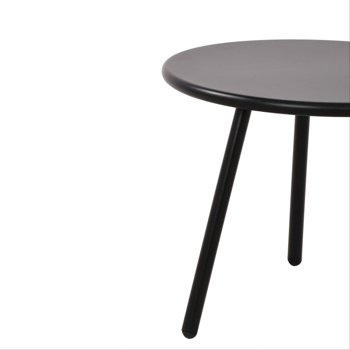 Owen Black Metal Round Coffee Table