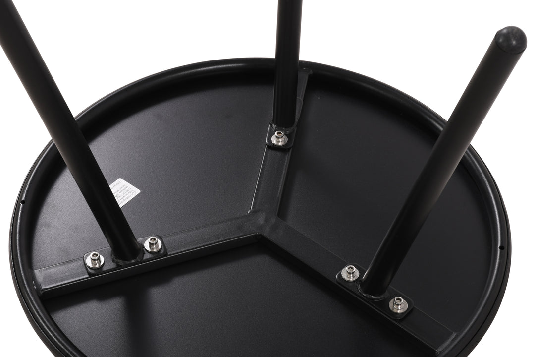 Owen Black Metal Round Coffee Table