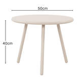 Owen Light Grey Metal Round Coffee Table