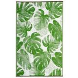 Panama Lime Green Botanical Recycled Plastic Large Outdoor Rug - Fab Habitat , Recycled Plastic Rugs & Mats, 