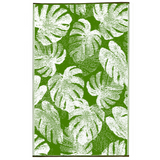 Panama Lime Green Botanical Recycled Plastic Large Outdoor Rug - Fab Habitat , Recycled Plastic Rugs & Mats, 