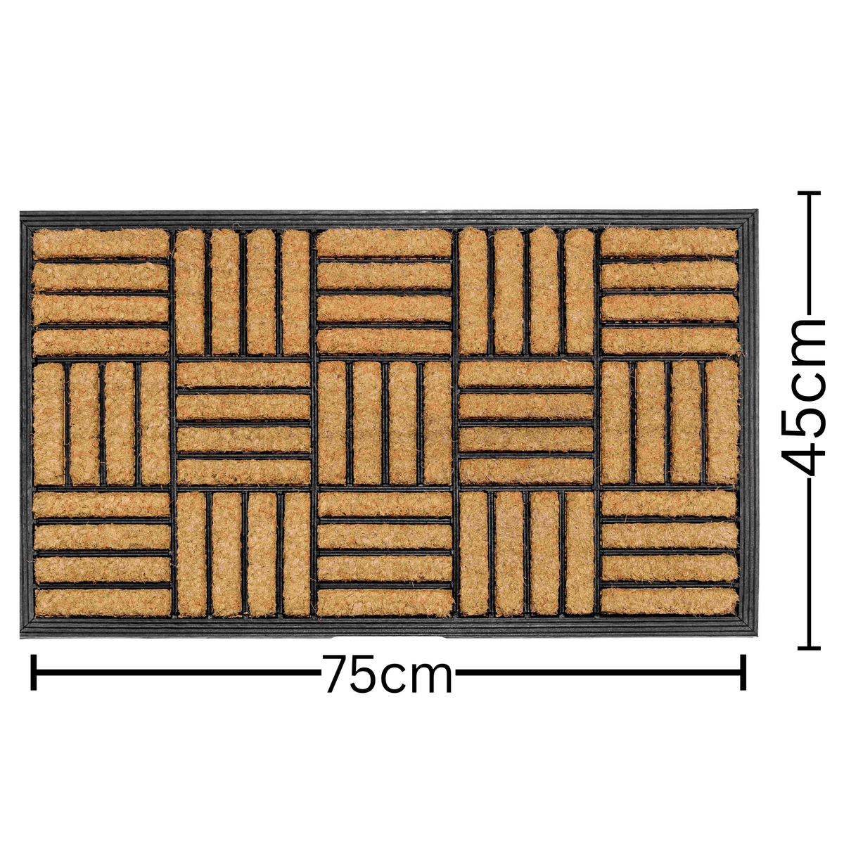Parquet Doormat 45x75 – Zigzag Wood-Inspired Design – Buy Online in Australia