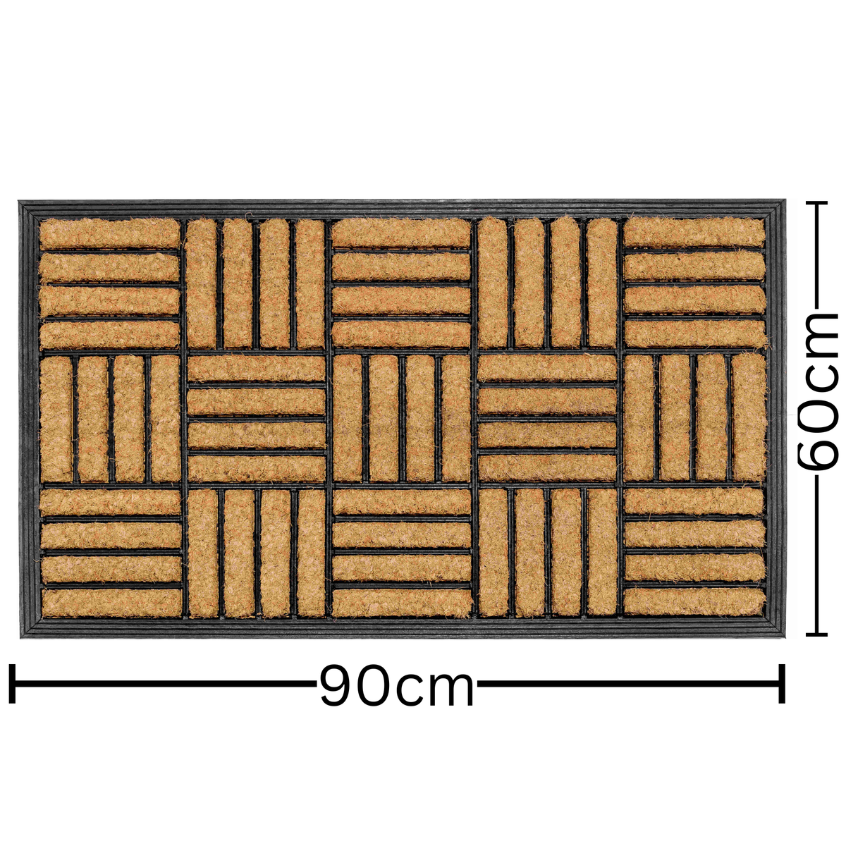 Parquet Entry Mat 60x90 – Geometric Style Door Rug – Buy Online in Australia