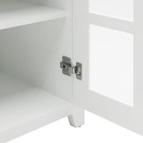 Pembroke White 165cm Entertainment TV Unit - Fab Habitat , TV Units, 