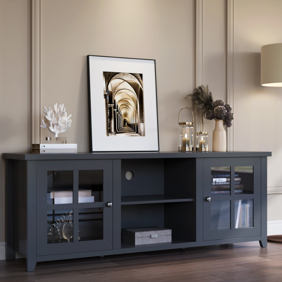Pembroke Black 165cm Entertainment TV Unit