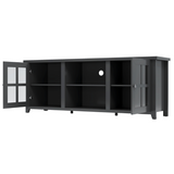 Pembroke Black 165cm Entertainment TV Unit - Fab Habitat , TV Units, 