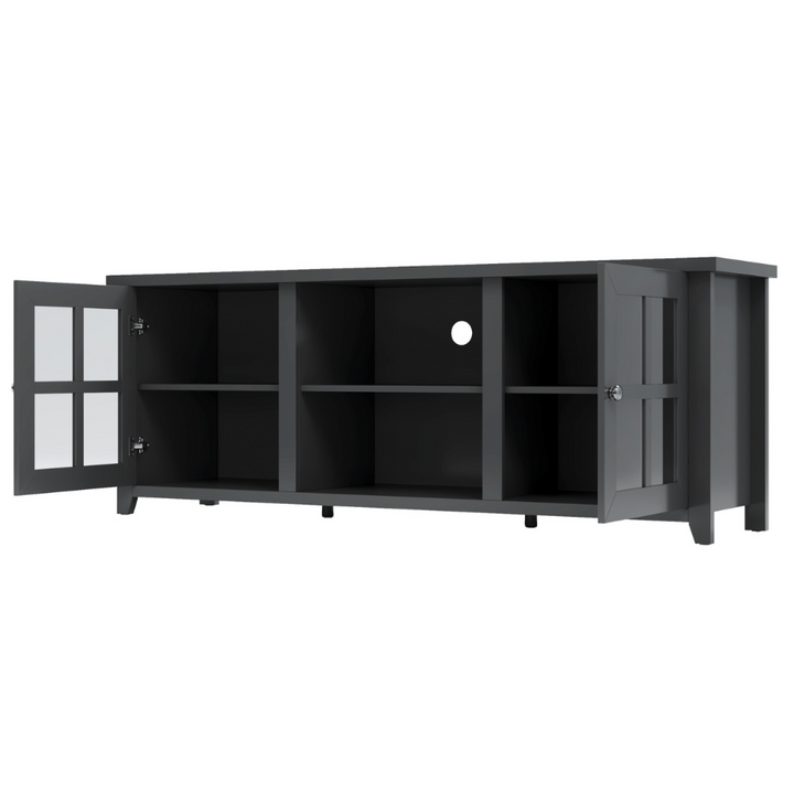 Pembroke Black 165cm Entertainment TV Unit - Fab Habitat , TV Units, [product_size],
