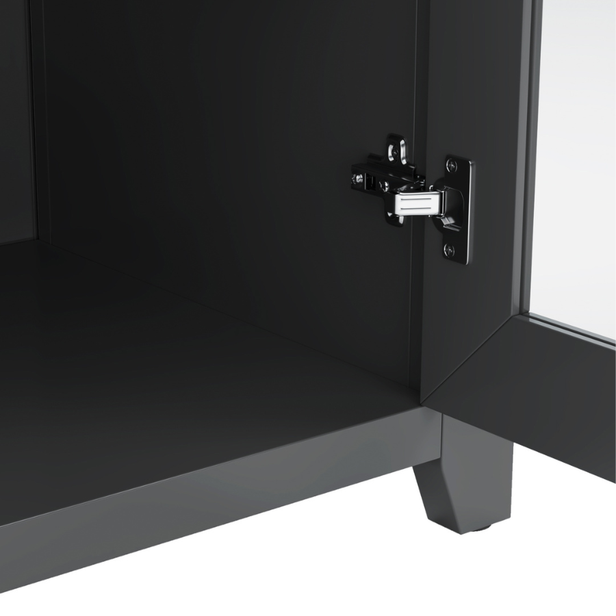 Pembroke Black 165cm Entertainment TV Unit - Fab Habitat , TV Units, [product_size],