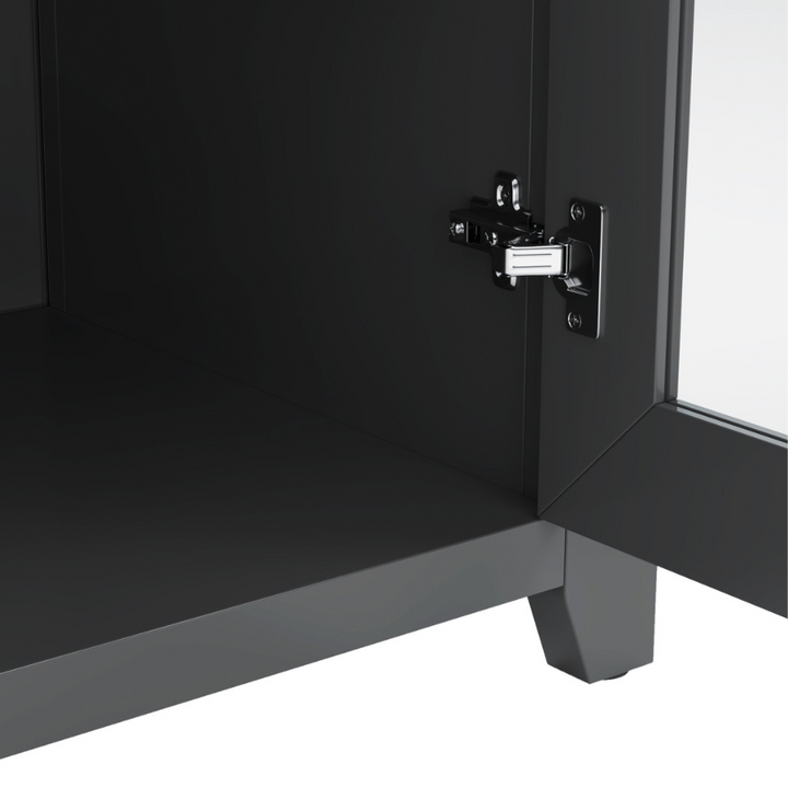 Pembroke Black 165cm Entertainment TV Unit - Fab Habitat , TV Units, [product_size],