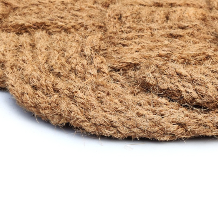 Periyar Plain Knotted Oval Coir Doormat - Fab Habitat , Doormats, [product_size],