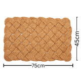 Periyar Door Mat 45x75 – Natural Coir Patterned Rug – Buy Online in Australia