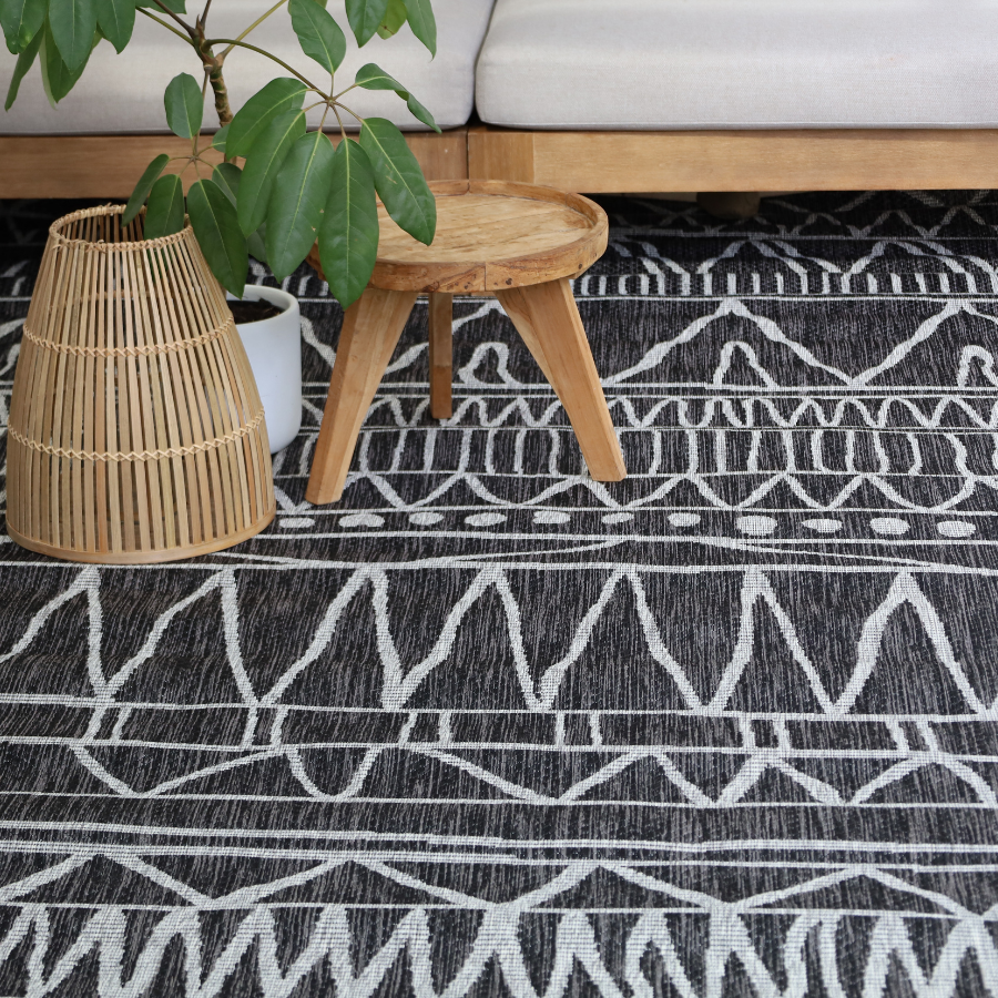 Perla Tribal Polypropylene Outdoor Large Rug - Fab Habitat , Outdoor Rugs, 