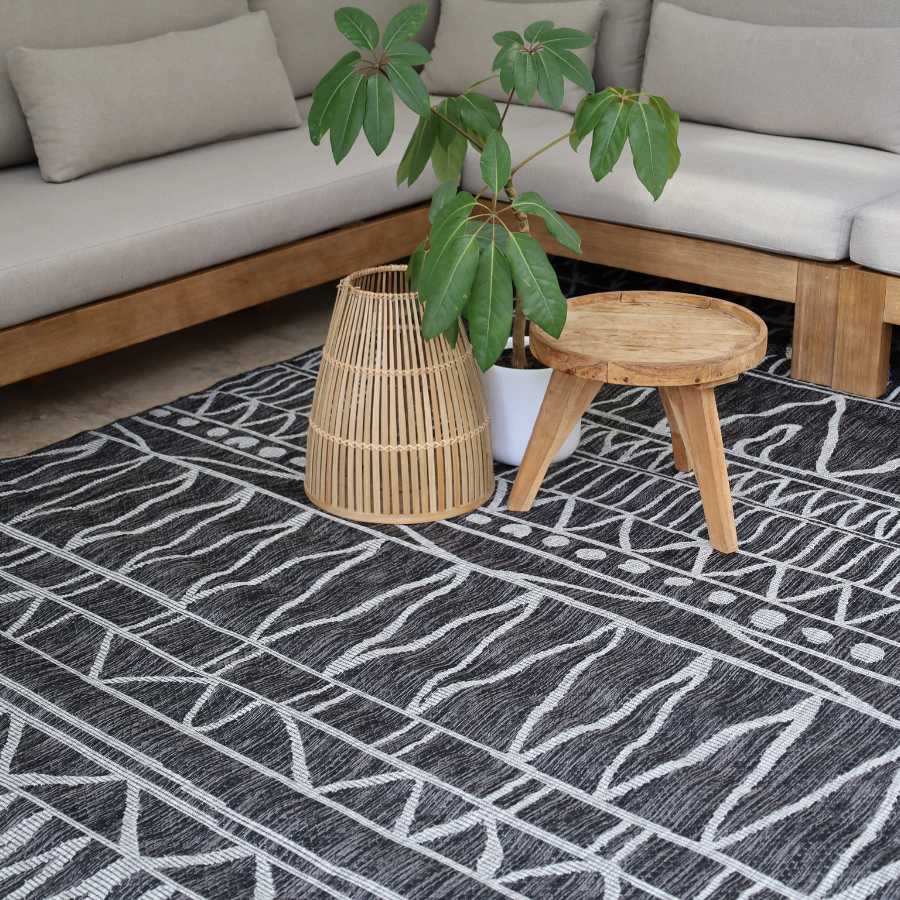 Perla Tribal Polypropylene Outdoor Large Rug - Fab Habitat , Outdoor Rugs, 