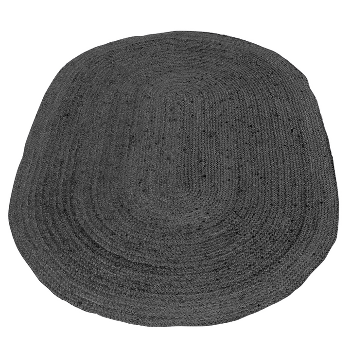Phoenix Grey Oval Large Jute Rug - Fab Habitat , Jute Rug, [product_size],