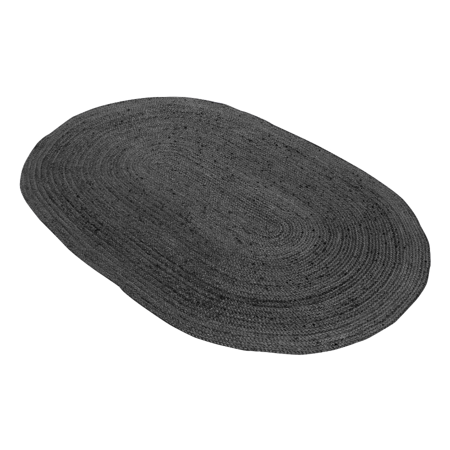 Phoenix Grey Oval Large Jute Rug - Fab Habitat , Jute Rug, 