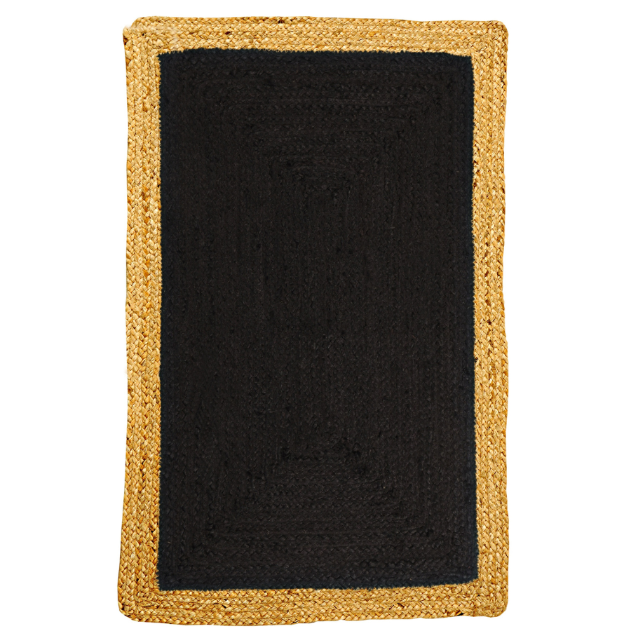 Phoenix Black Jute Large Rug - Fab Habitat , Jute Rug, 