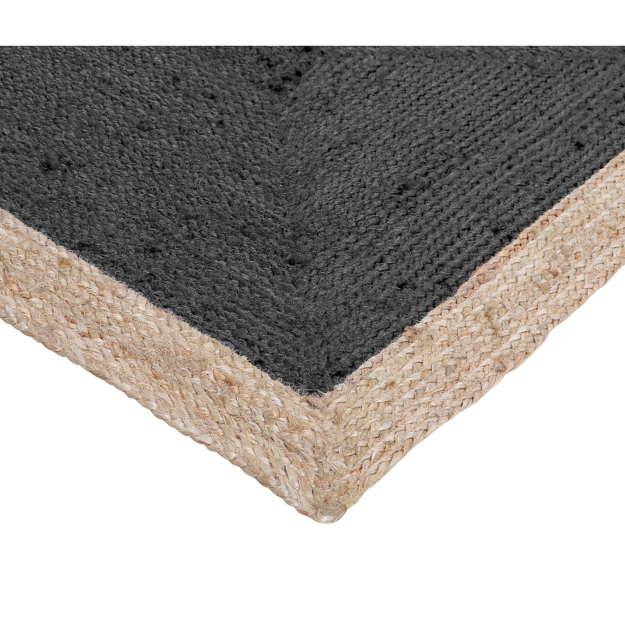 Phoenix Deep Jute Grey Hall Runner Rug - Fab Habitat , Runners Rugs, [product_size],