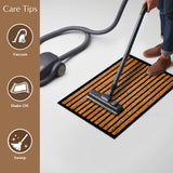 Stripes Rubber Bordered Coir Doormat - Fab Habitat , Doormats, 
