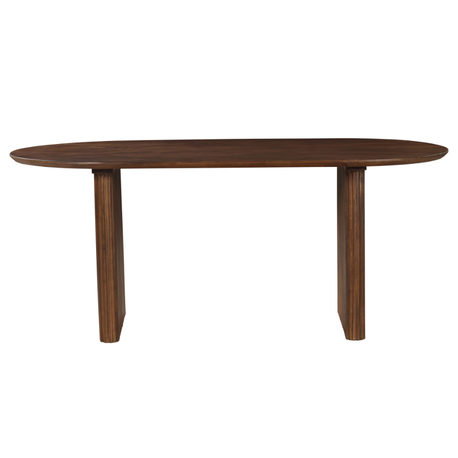 Purva Walnut Finish 190cm Dining Table - Fab Habitat , Kitchen & Dining Furniture, [product_size],