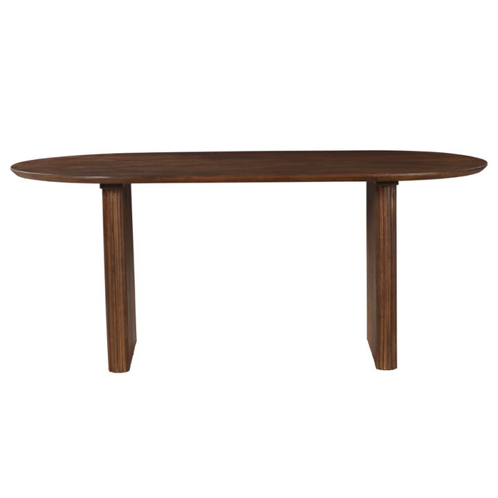 Purva Walnut Finish 190cm Dining Table - Fab Habitat , Kitchen & Dining Furniture, [product_size],