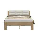 Raka Beige and Natural Queen Bed - Fab Habitat , Beds, 