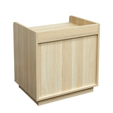 Raka White and Natural Bedside Table with 2 Drawers - Fab Habitat , Side Tables, 