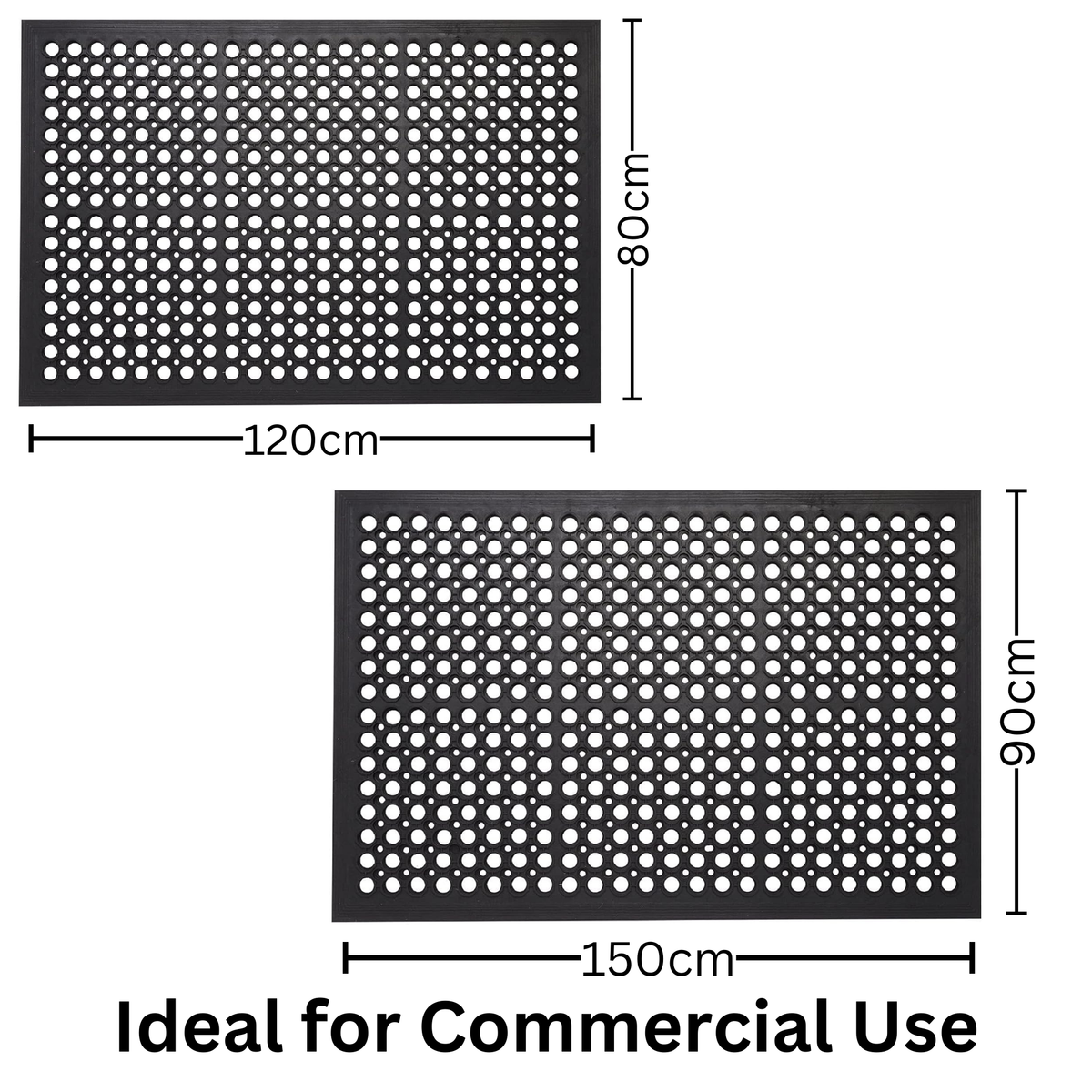 Non-slip rubber ramp mat 90x150 cm for outdoor use – buy online in Australia