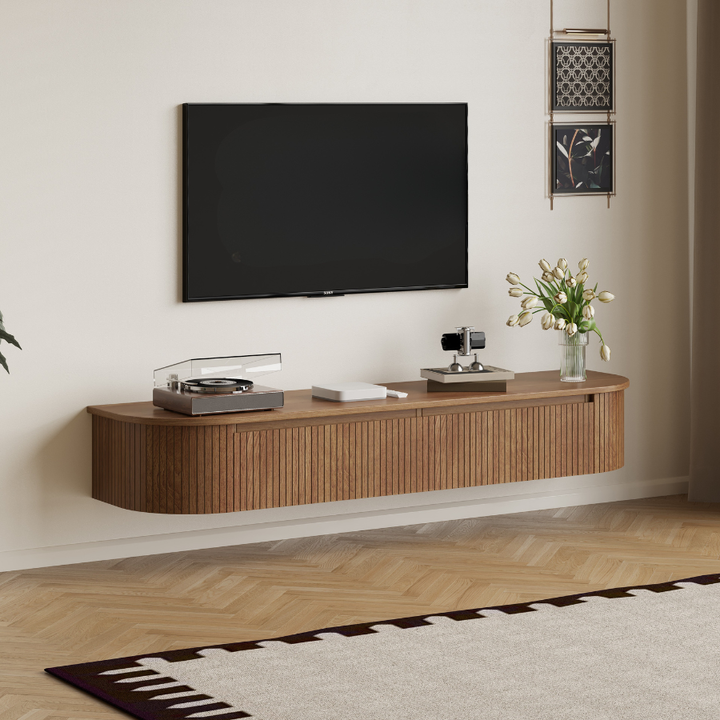 Reet Walnut Floating TV Unit – 160cm