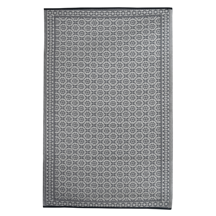 Ronda Grey Recycled Plastic Outdoor Large Rug - Fab Habitat , Recycled Plastic Rugs & Mats, 