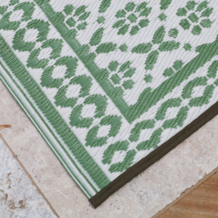 Ronda Sage Recycled Plastic Outdoor Large Rug