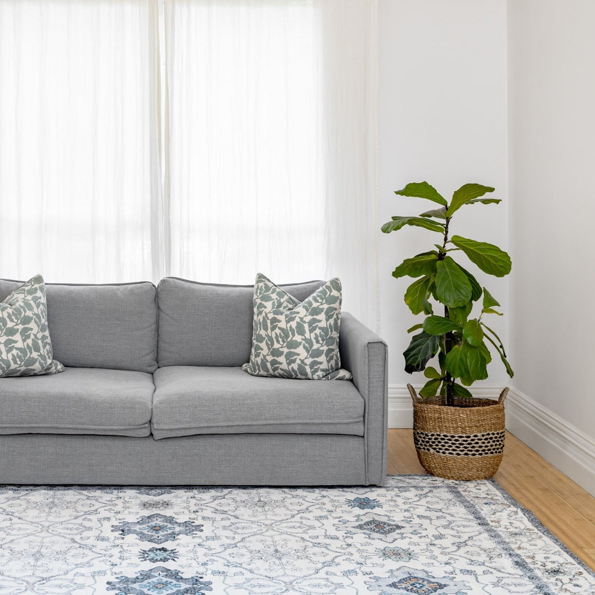 Susa Ivory Multicolour Traditional Distressed Rug - Fab Habitat , Soft And Plush Turkish Rugs, 