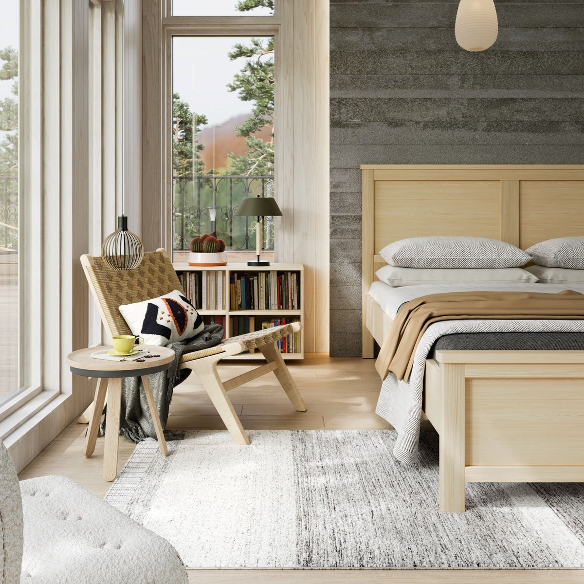 Safi Natural Queen Bed - Fab Habitat , Beds, 