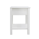 Safi White Bedside Table with 1 Drawer - Fab Habitat , Side Tables, 