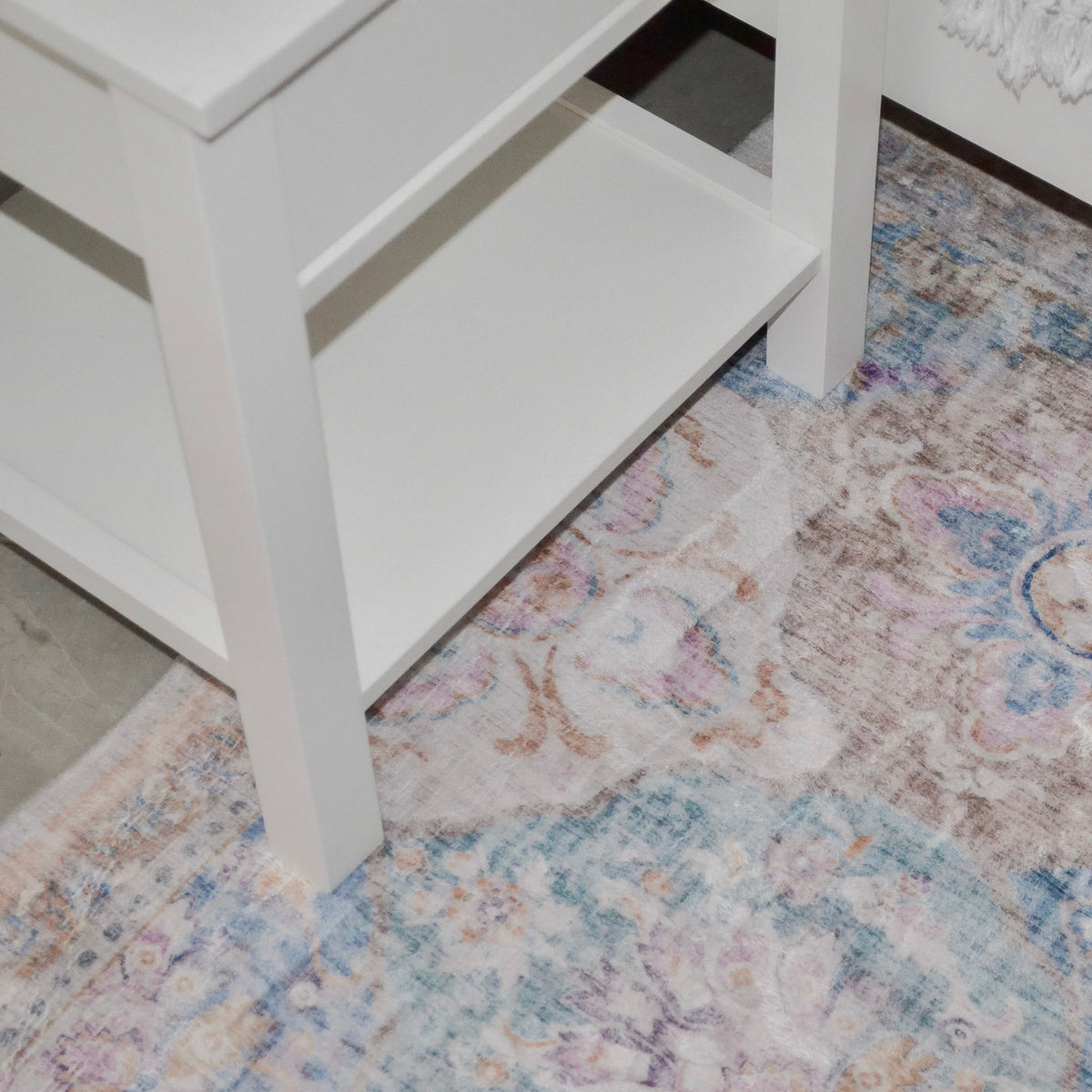 Safi White Bedside Table with 1 Drawer - Fab Habitat , Side Tables, 