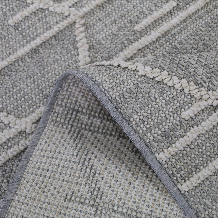 Salinas modern tribal rug in natural tones – 180x270cm outdoor mat, buy online in Australia