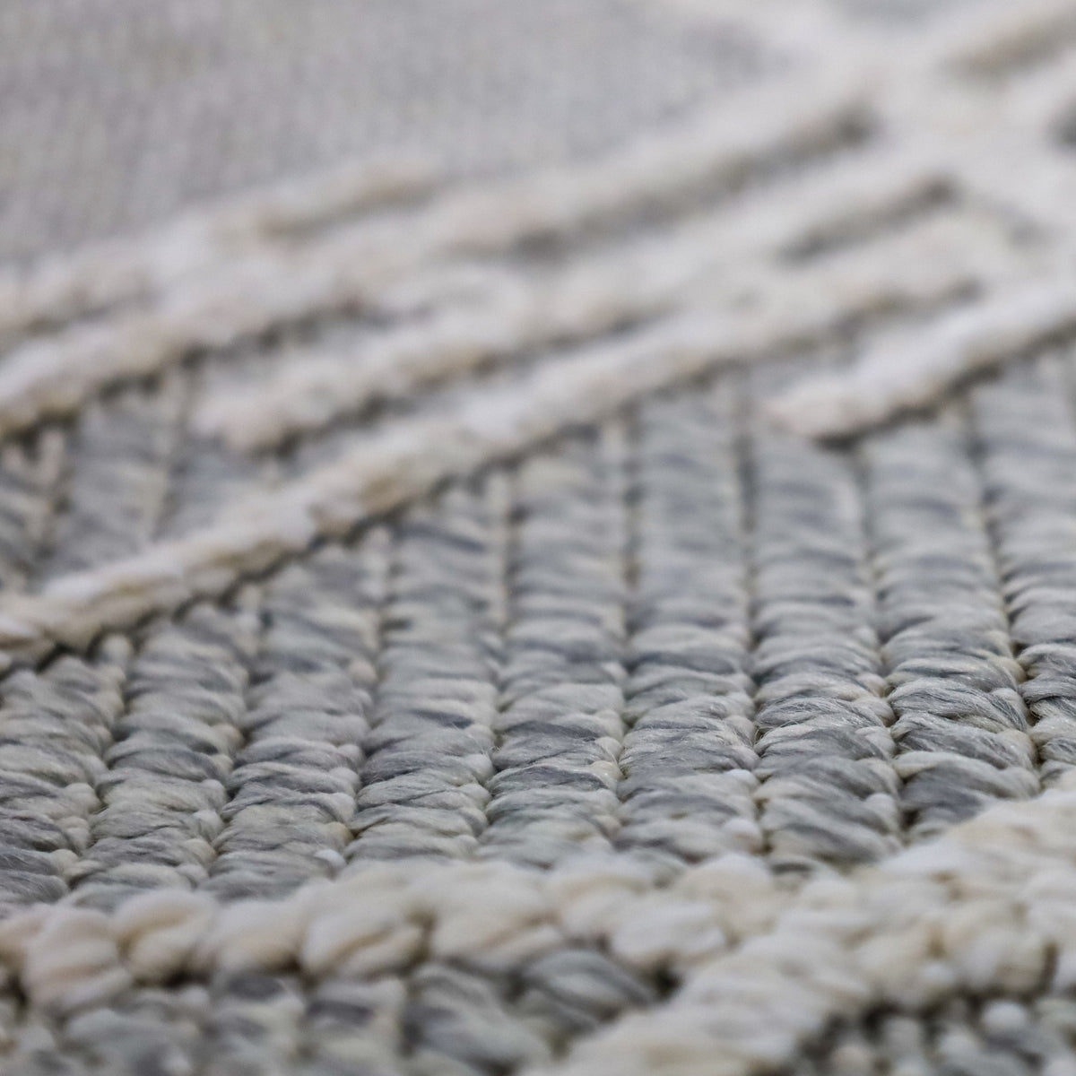 Salinas flat woven recycled plastic rug – tribal beige-grey, 180x270cm, buy online in Australia