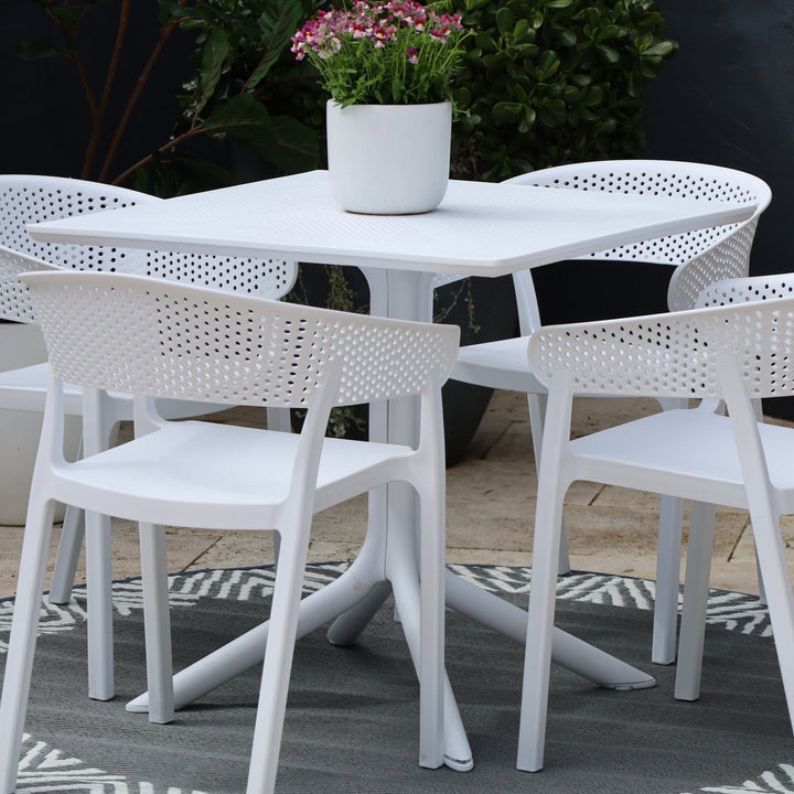 Santacruz White Cafe Table