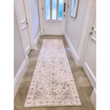 Santiago Grey Traditional Machine Washable Long Hall Runner - Fab Habitat , Runners Rugs, 
