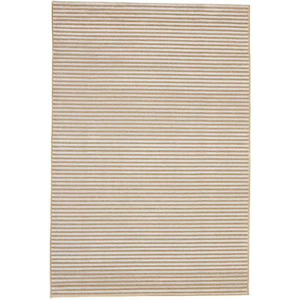Seoul Beige Striped Indoor Outdoor Rug