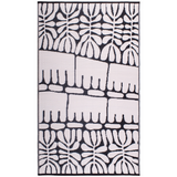 Serowe Black and White Waterproof Large Outdoor Rug - Fab Habitat , Recycled Plastic Rugs & Mats, 
