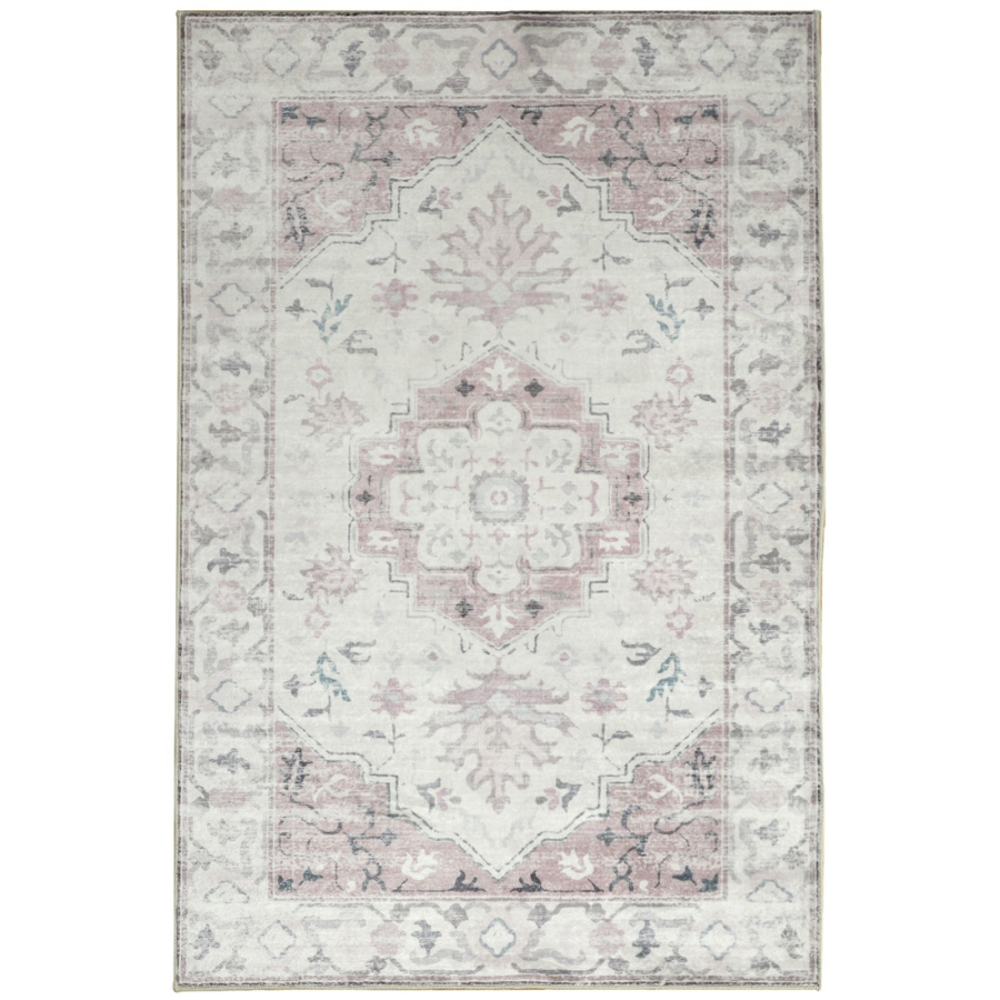 Shay Coral Foldable Large Machine Washable Rug - Fab Habitat , Rugs, 