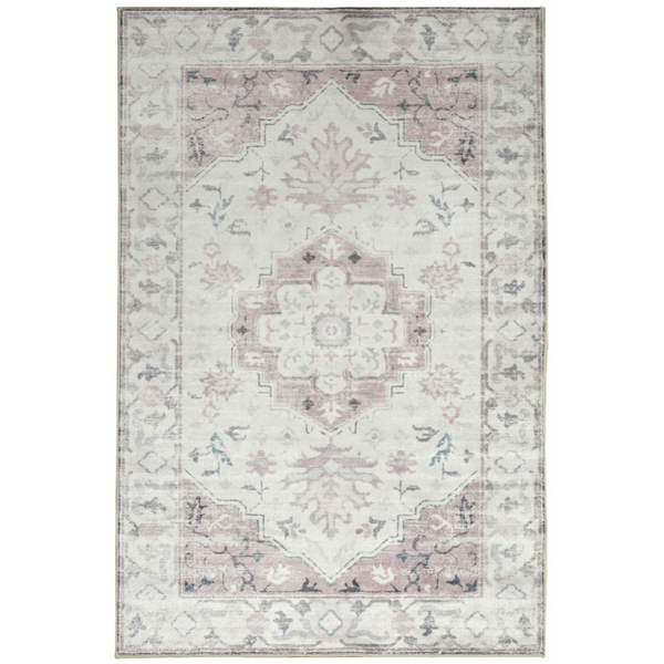 Shay Coral Foldable Large Machine Washable Rug - Fab Habitat , Rugs, 