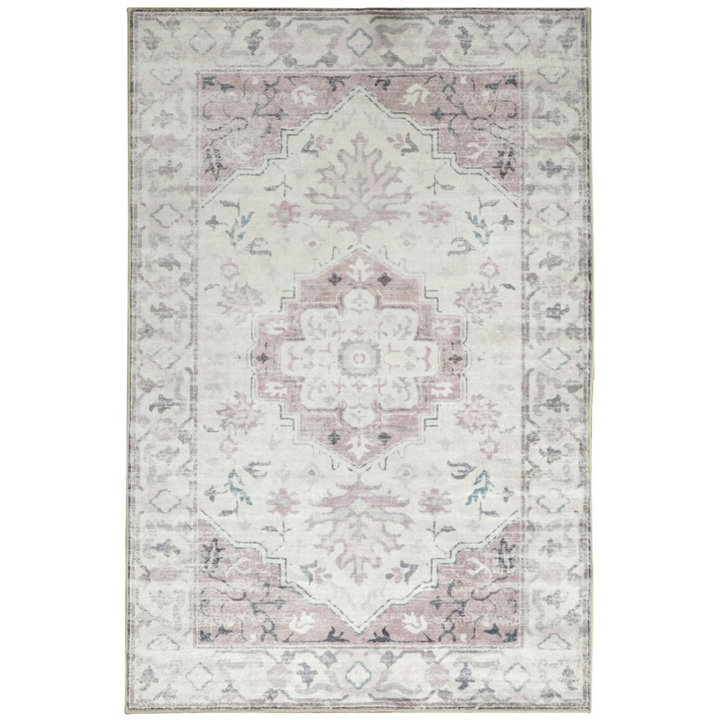 Shay Coral Foldable Large Machine Washable Rug - Fab Habitat , Rugs, [product_size],