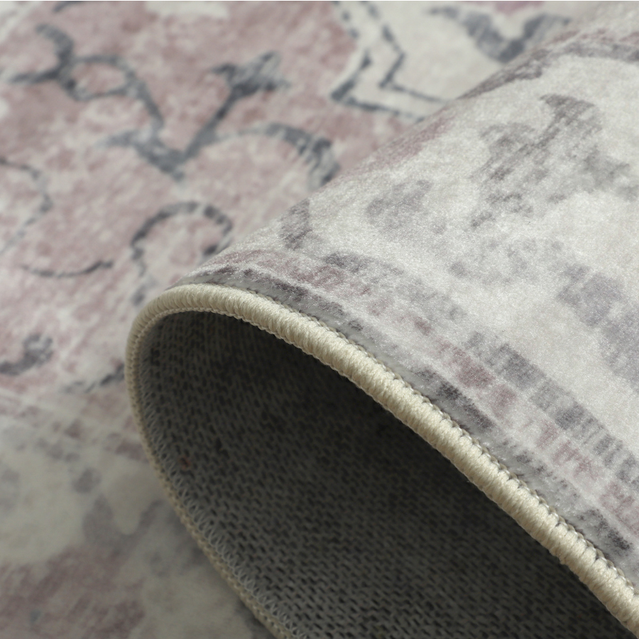 Shay Coral Foldable Large Machine Washable Rug - Fab Habitat , Rugs, 