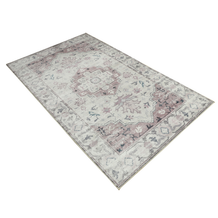 Shay Coral Foldable Large Machine Washable Rug - Fab Habitat , Rugs, [product_size],
