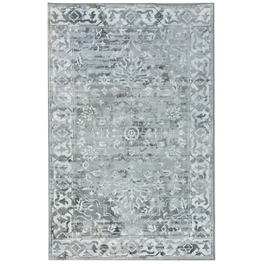 Shay Distressed Machine Washable Large Grey Indoor Rug - Fab Habitat , Rugs, 