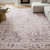 Shay Beige Machine Washable Large Polyester Indoor Rug