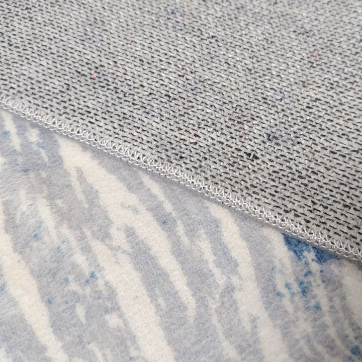 Shikhar Machine Washable Large Modern Blue Rug - Fab Habitat , Rugs, [product_size],