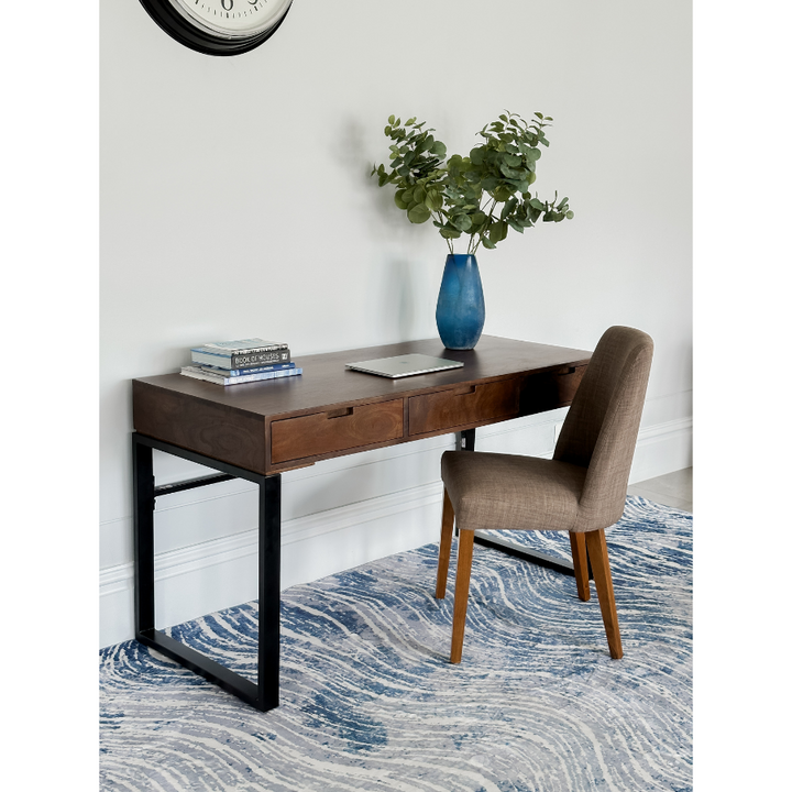 Shikhar Machine Washable Large Modern Blue Rug - Fab Habitat , Rugs, [product_size],