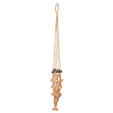 Sika Black Beads Handmade Macrame Jute rope Plant Hanger and Pot Holder - 105 cm - Fab Habitat , Macrame Plant hanger, 